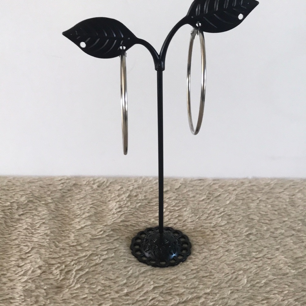 Silver Hoop Earrings